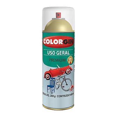 SPRAY VERNIZ BRIL 350ML P/ METALICO COLORGIN 57051