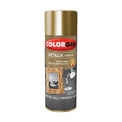 SPRAY OURO 350ML METALLIK COLORGIN 52 UN