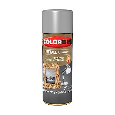 SPRAY PRATA METALICO METALLIK COLORGIN 53