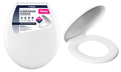 ASSENTO SANITARIO OVAL ALMOFADADO UNIVE BCO PR1063