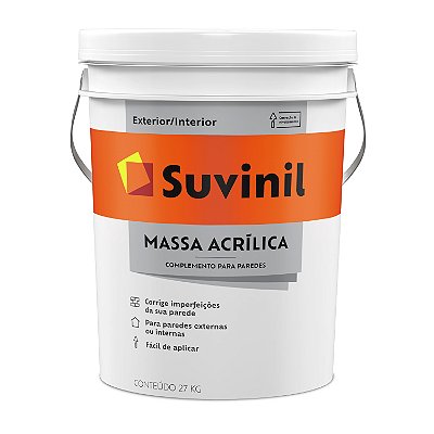 MASSA ACRILICA PREMIUM 25KG BALDE SUVINIL 7605