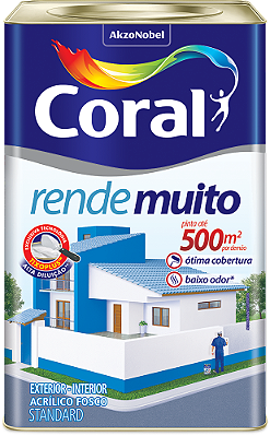 Tinta Acrílica Super Cobertura Standard Fosco Resicolor 18L Para Paredes Internas E Externas Palha