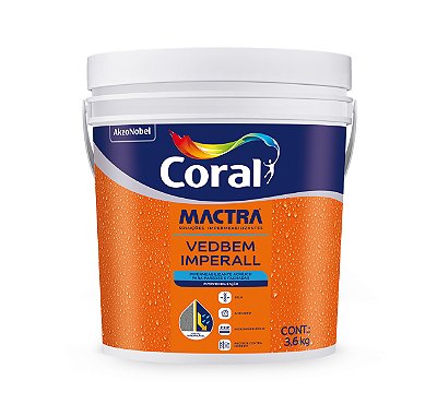 EMBORRACHADA BRANCO 3,6KG VEDBEM IMPERALL MACTRA CORAL 9569