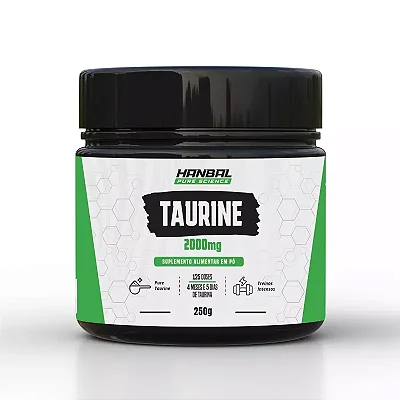 Taurina 2000mg 250g - Hanbal