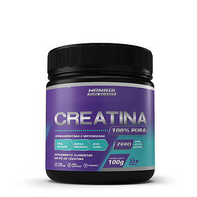 Creatina Monohidratada e Micronizada 100g - Hanbal