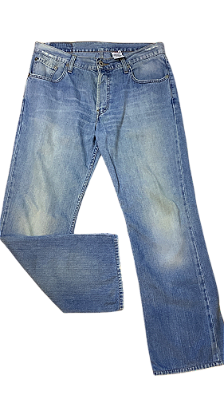 CALÇA JEANS RETA LAVAGEM CLARA LEVIS 32