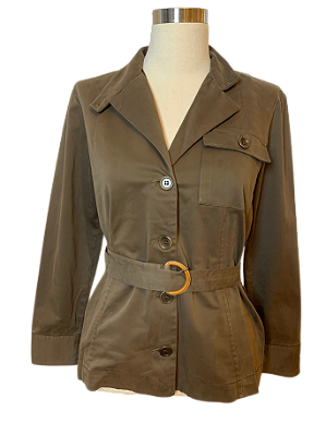 PARKA MARROM ANDREA SALETTO 38