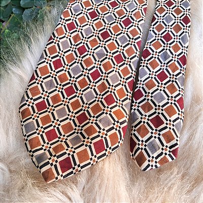 Gravata seda italiana vintage