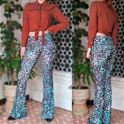 Calça estampada Canal M