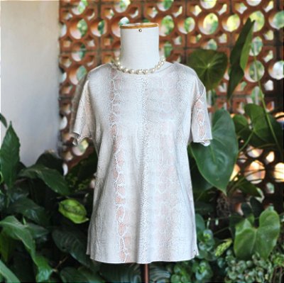 Blusa animal print Morena Rosa M/G