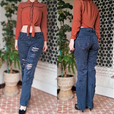 Calça reta Carmim 40