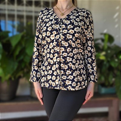 Camisa vintage floral P