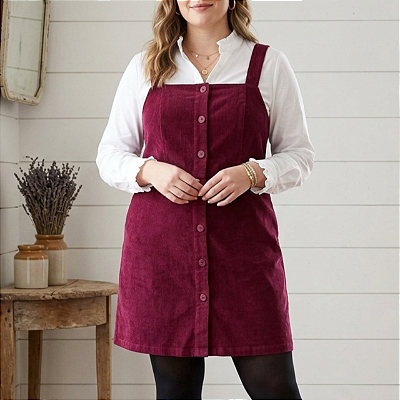 Salopete veludo bordô 40/42