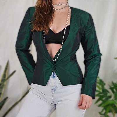Blazer vintage verde P