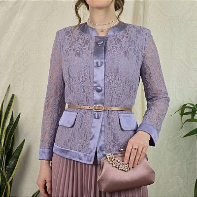 Blazer vintage lilás M