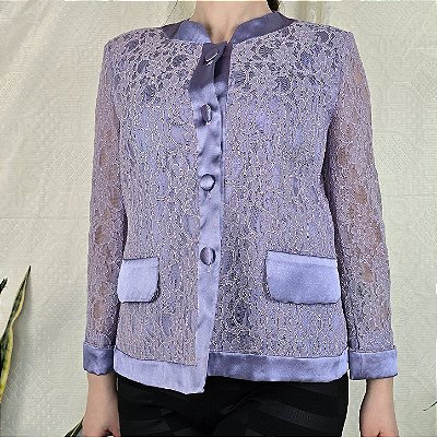 Blazer vintage lilás M