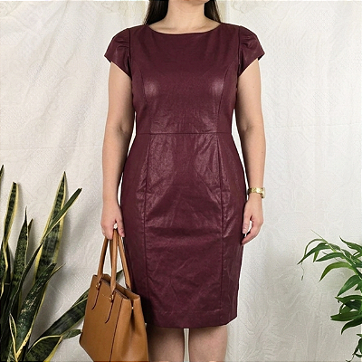 Vestido bordô resinado Rabusch 42/44