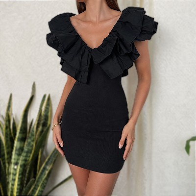 Vestido preto Zara PP
