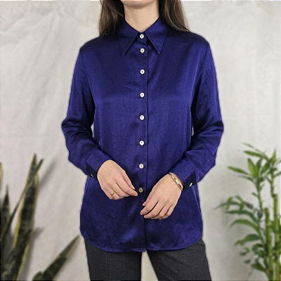 Camisa vintage seda M