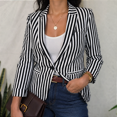 Blazer listrado P