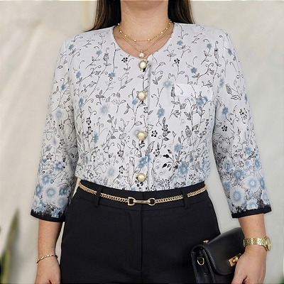 Blusa vintage floral M/G