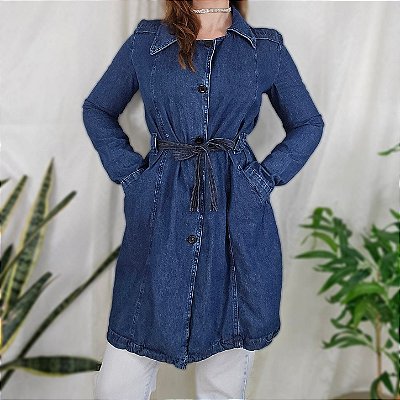 Sobretudo jeans y2k P/M