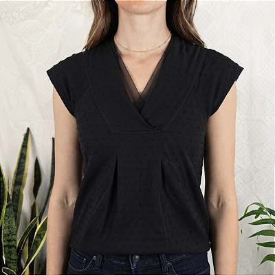 Blusa preta Zoomp PP
