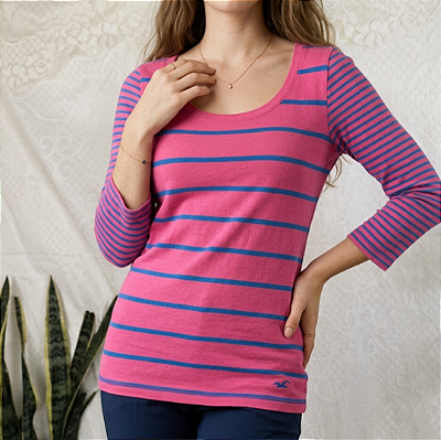 Blusa rosa Hollister PP