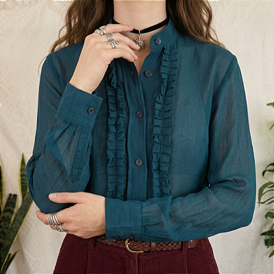 Camisa vintage seda PP