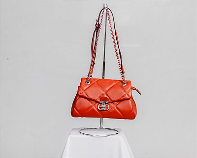 Bolsa Matelassê V&V Finder Laranja