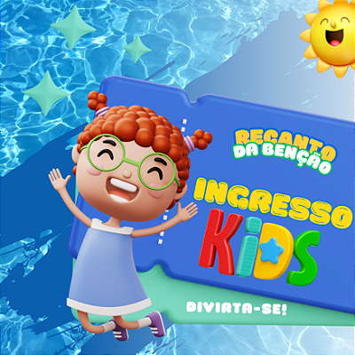 INGRESSO INFANT 6 a 11 anos - Val. para 28 ou 29/03/26