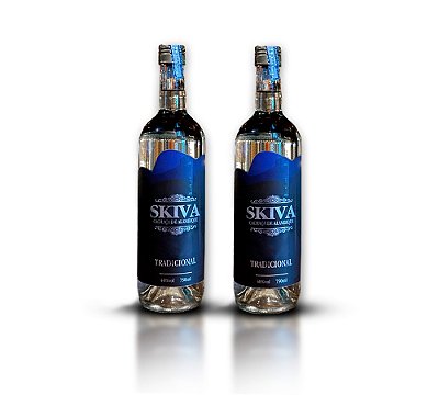 2 Cachaças Skiva Tradicional - 750ml