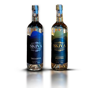 Cachaça Skiva Tradicional + Jequitibá - 750ml cada