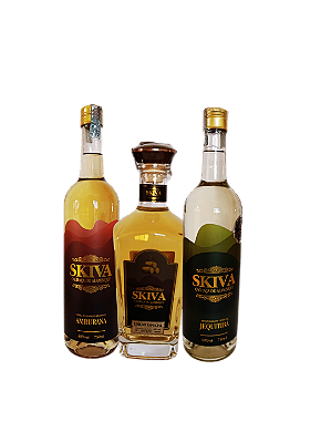 Combo Skiva Armazenadas - Cachaça Jequitibá + Amburana + Carvalho - 750ml cada