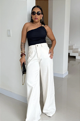 Regata Suplex Alça Única Detalhe Orgânico 1825