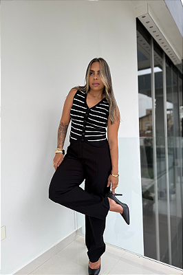 Colete em Modal C/ Bico 3737