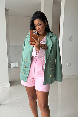 Max Blazer Botões Frente 2729