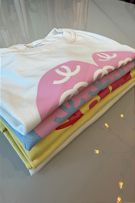 T-shirt  Algodão C/ Estampa 2166