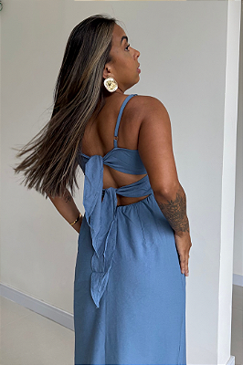 Vestido Longo C/ Amarração Costas 3962