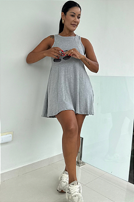 Vestido Viscolycra Bolso Lateral Gola Redonda 1632