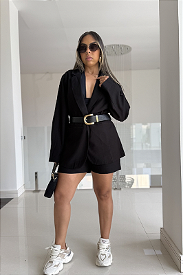 Blazer Básico Bolso Faca 2595