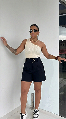 Short Alfaiataria Clochard C/ Cinto Metal 3055