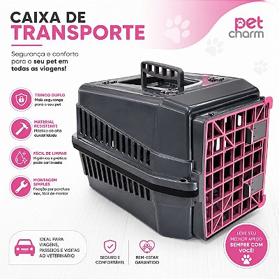 Caixa de Transporte N1 Preta Com Porta Colorida