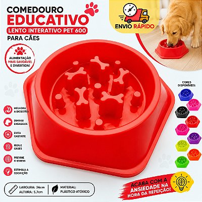 Comedouro Lento Para Cachorro