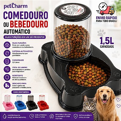 Comedouro/Bebedouro Dupla Função