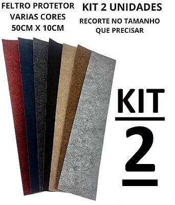 Feltros Adesivo 50cm X 10cm KIT 2un