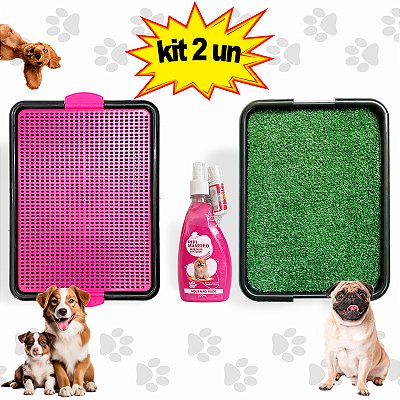 Sanitário Canino Grama + Educador Xixi Sim Não