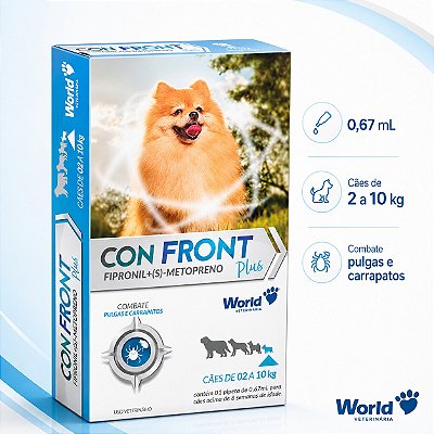 Con Front Anti-Pulgas e Carrapatos 2 A 10Kg 0,67ml