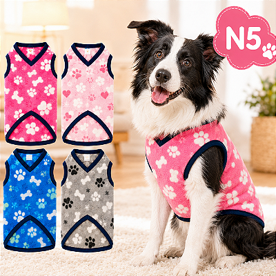 Roupinha Roupa Para Cachorro Agasalho Macho e Fêmea N5