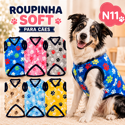 Roupinha Roupa Para Cachorro Agasalho Macho e Fêmea N11